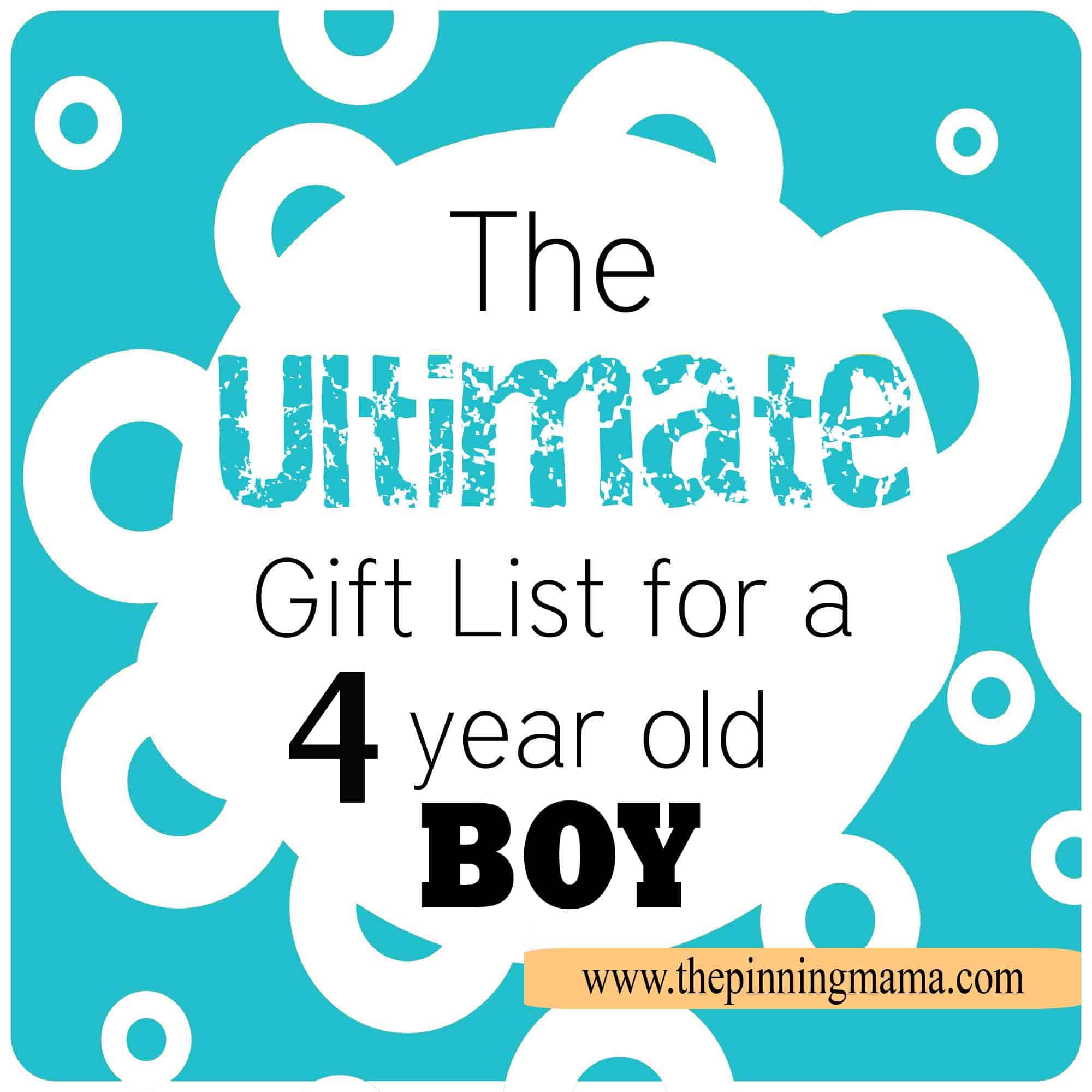 gifts for four year old boy