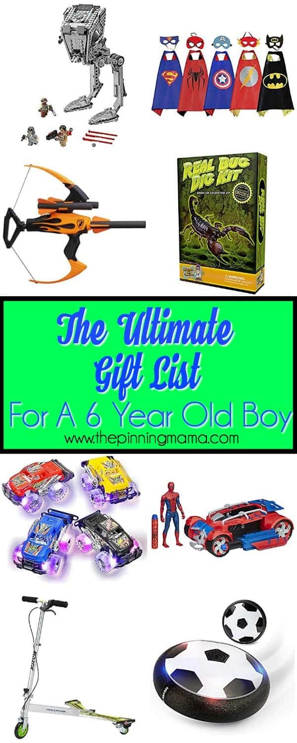 gift options for 6 year old boy