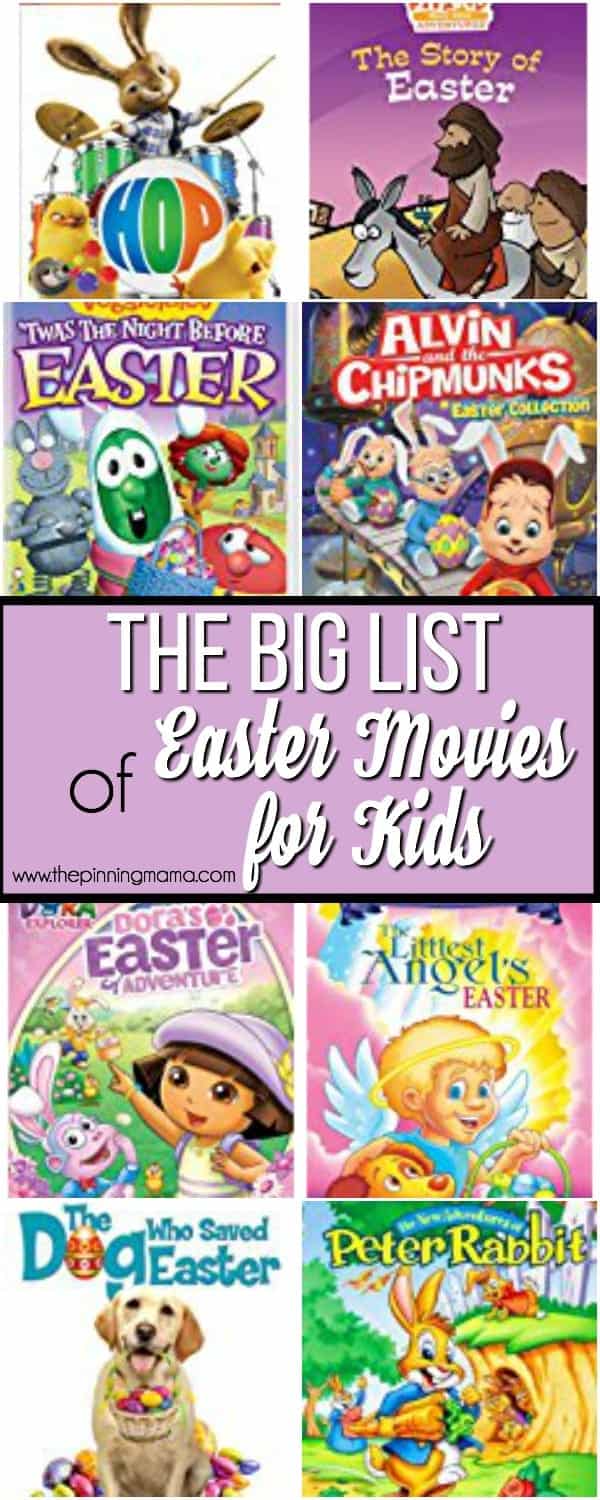 The Big List or Kids Easter Movies • The Pinning Mama