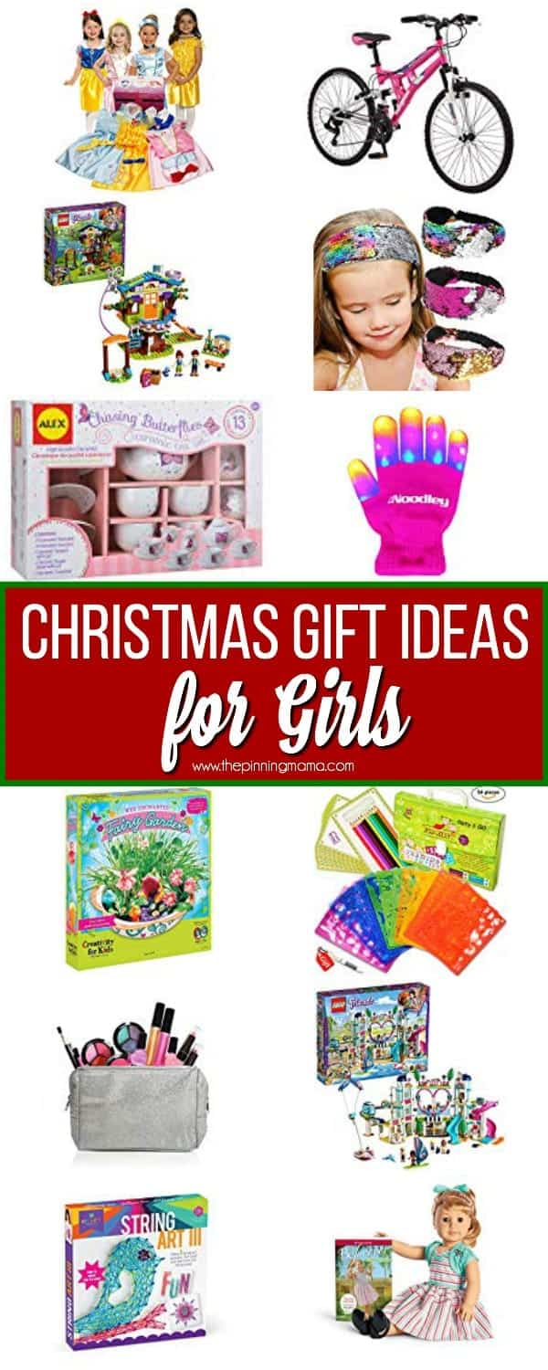 The Big List of Christmas Gifts Ideas for GIRLS. Find the everything form pretend play, electronics, and outdoor play. 
